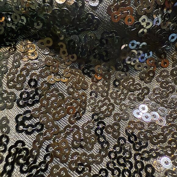 Tipsy Elves, Black Sequin Mini Skirt, Stretch, Size Large, NWT - Picture 4 of 6